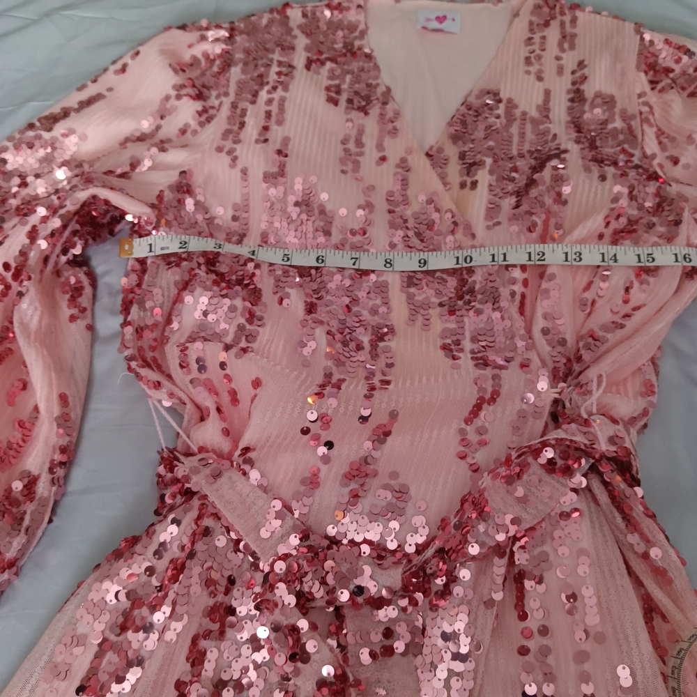 Buddy Love Pink Sequin Mini Dress - Picture 5 of 8